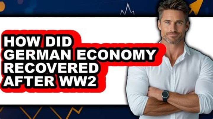 How did German economy recover after ww2?