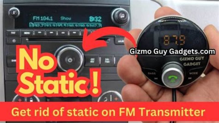 How do I get rid of static on my FM radio?