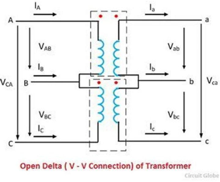 How do you calculate open delta transformer?