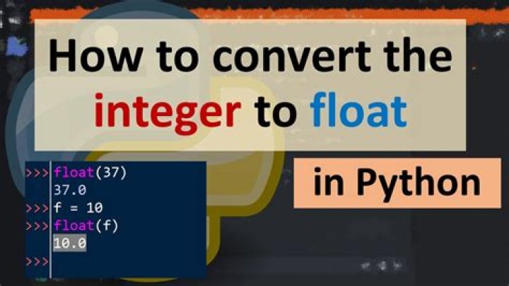 How do you convert to float?
