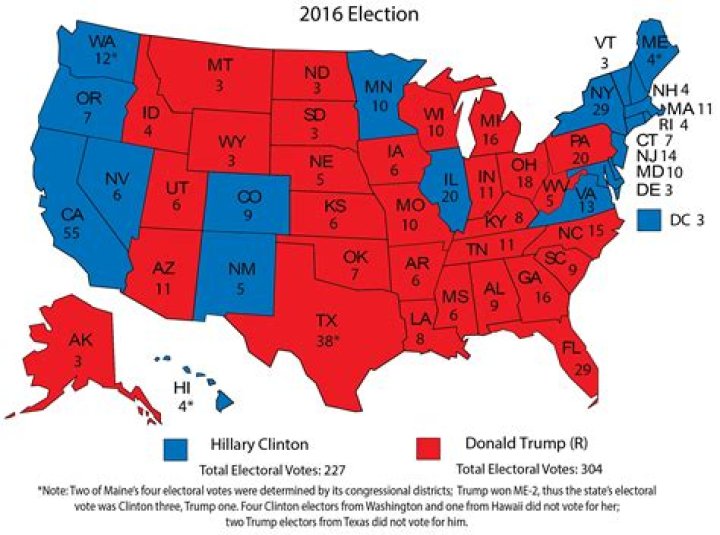 How many electoral votes did Maine have in 2016?
