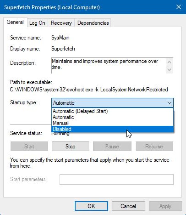 Is superfetch still on Windows 10?