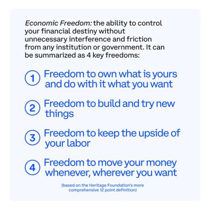 What are 6 economic freedoms each American has?