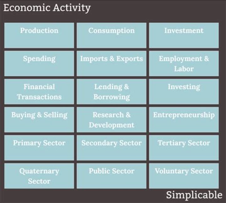 What are economic activities in geography?