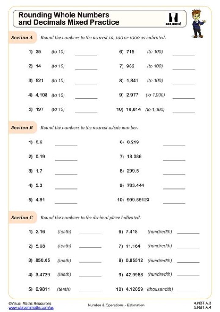 What are Grade 4 decimals worksheets?