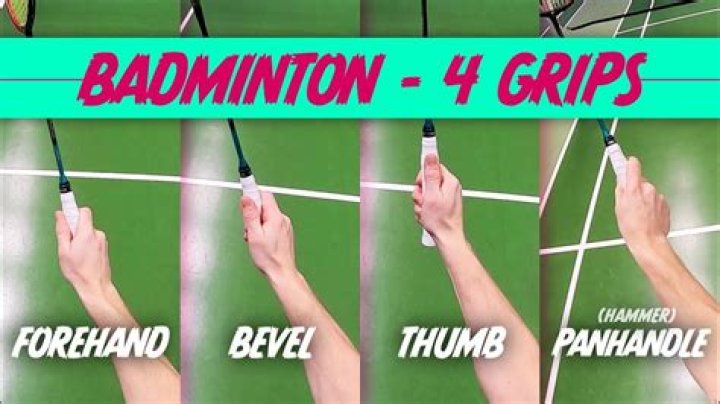 What are the 4 types of strokes in badminton?