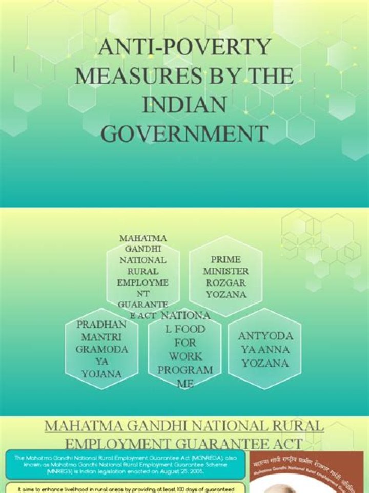 What are the anti-poverty measures taken by the Government of India?