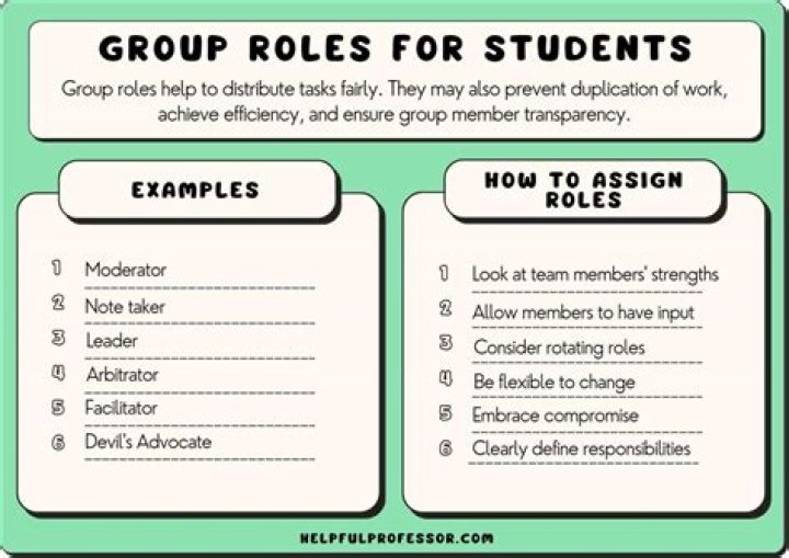 What are the types of roles in a group?