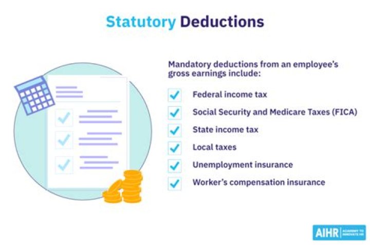 What do statutory deductions consist of?