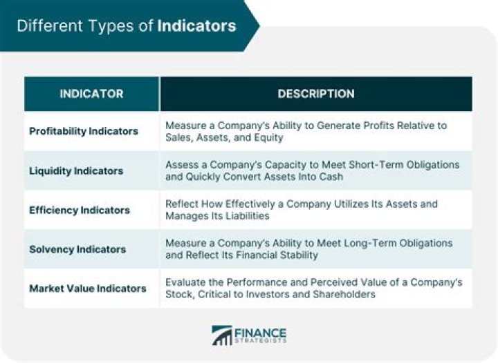 What do the indicators measure?