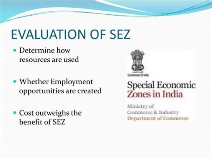 What do you mean by special economic zone?