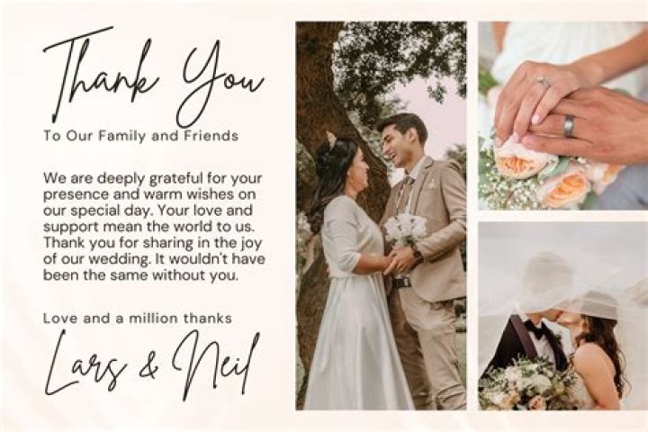 What do you write on wedding pictures?