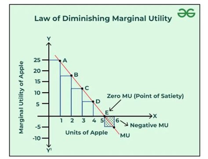 What does the law of diminishing marginal utility State?