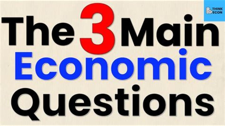 What economic question means?