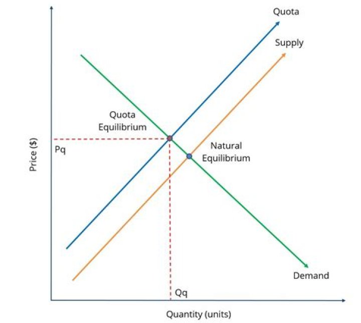 What happens when a quota is imposed?