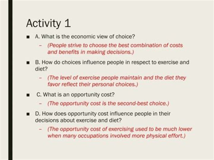 What is the economic view of choice quizlet?