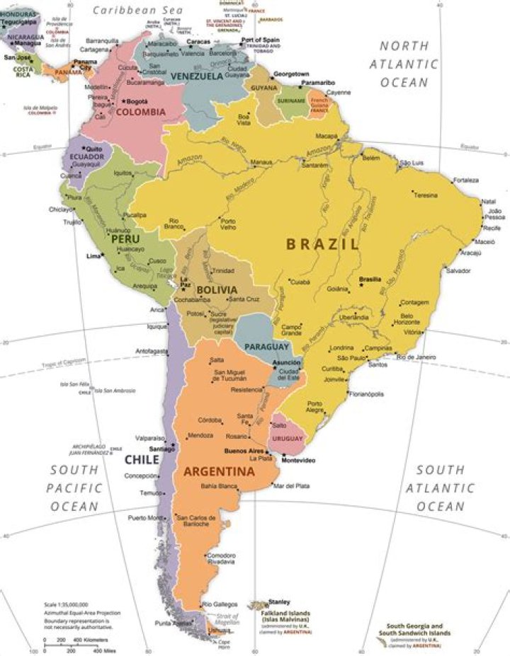 What is the most advanced country in South America?