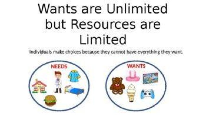 What is unlimited wants and limited resources?